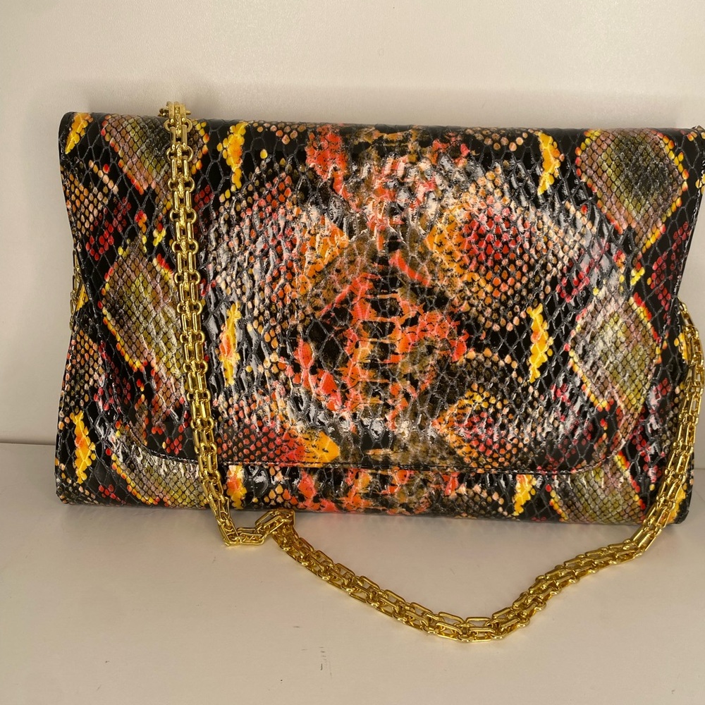 Andalossi genuine leather clutch bag